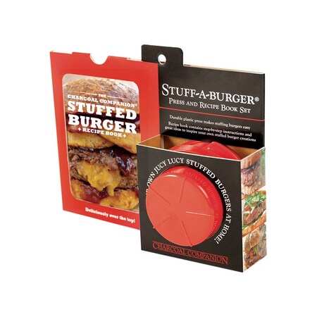 Charcoal Companion Burger Press&Recipe Book CC3914 | Zoro